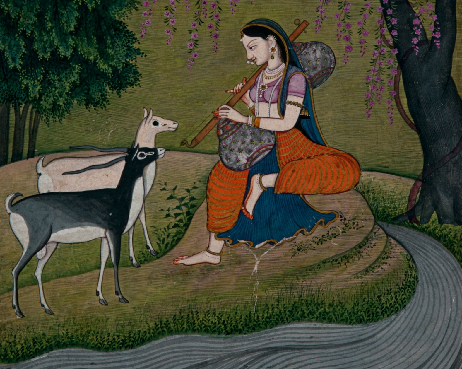 National Museum, Delhi Ragini Todi (1785 AD - 1790 AD)Details Unknown (detail).jpg