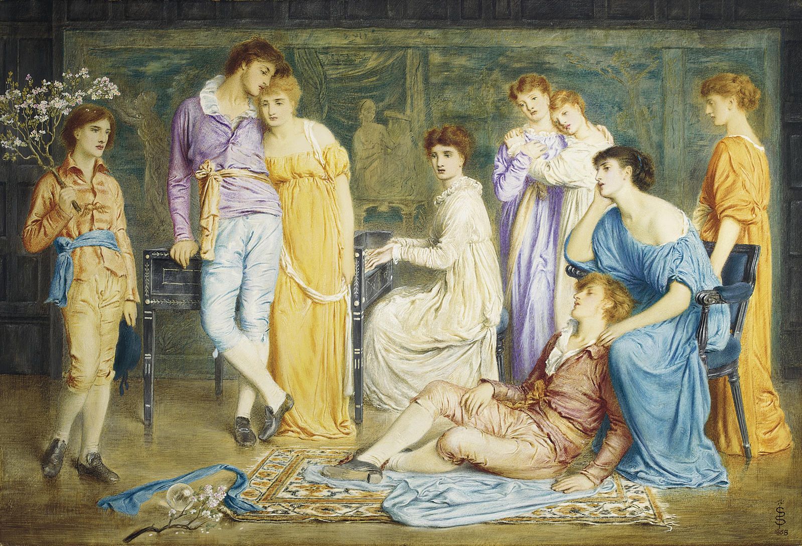 Simeon_Solomon_-_A_prelude_by_Bach_(1868).jpg